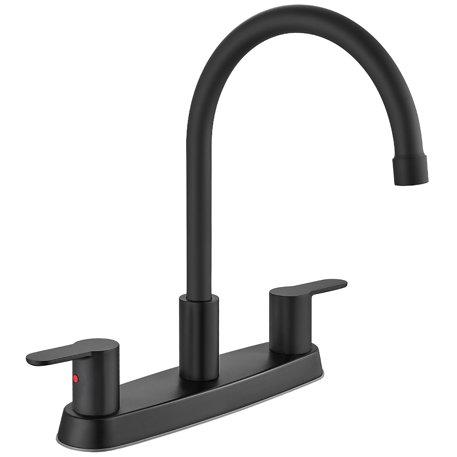 Kitchen Faucet 8 Inch Centerset Matte Black 2-3 Hole Without Sprayer