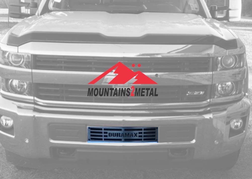 Mountains2Metal "Duramax Brushed Stainless Steel Bumper Grille Insert