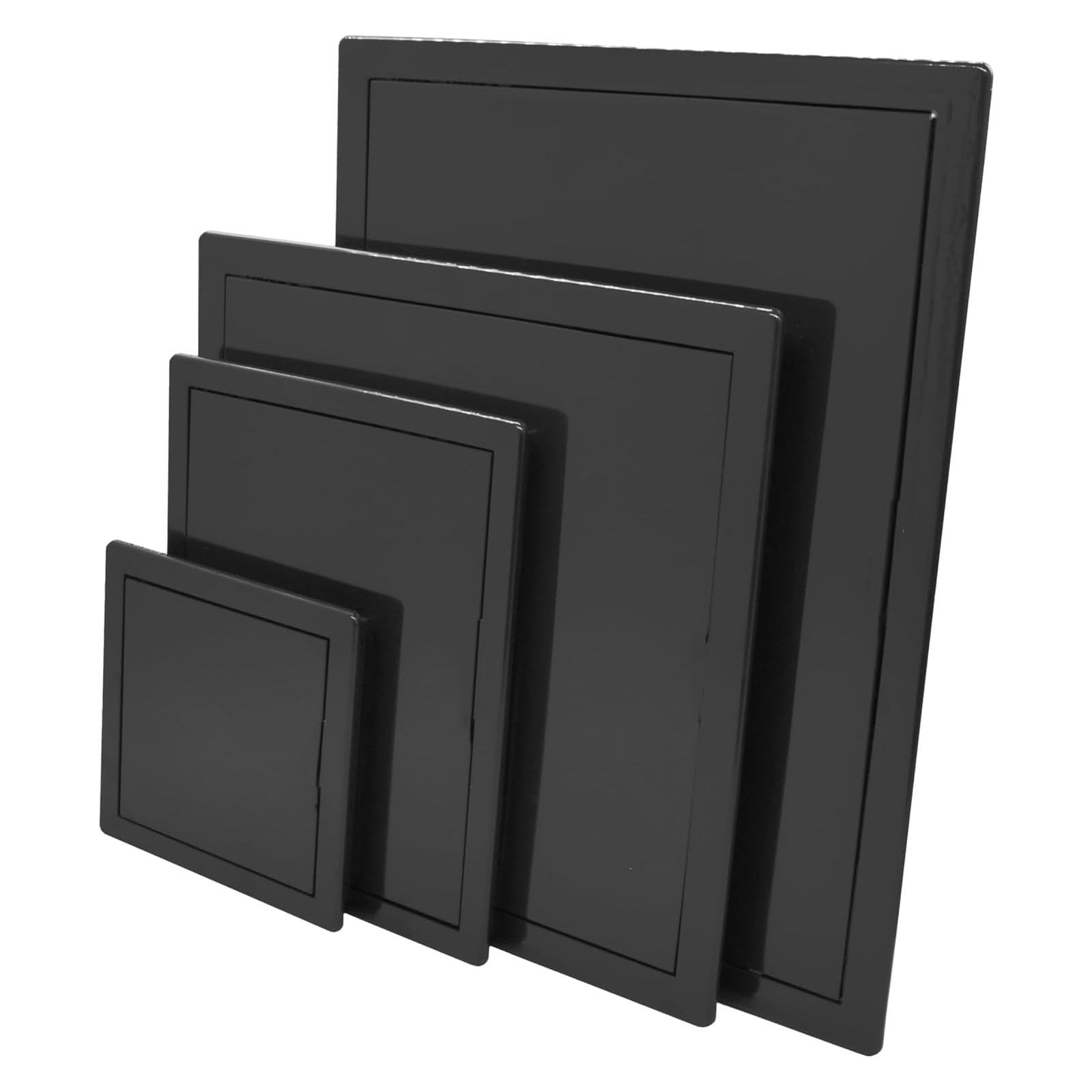 150 200 250 300 350 400 450 500mm Inspection Panels Access Door White Wall Hatch, Access Panel for Wall Ceiling – Fuse Box Cover, Conceals Wires & Pipes – Flush Fit Access Door(Black,450x650mm)