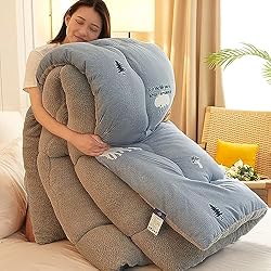 Ugg Edredon HOMDECR Edredón De Lana De Cordero Cálido Edredón De Invierno Grueso Polar De Doble Cara Edredón Hipoalergénico Regalo De Estudiante Invierno Pequeño Cachemir (Gris Oscuro,150 * 200CM(1.5KG))