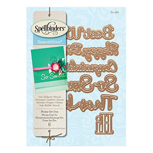 Spellbinders Shapeabilities Dies-Phrase Set 1