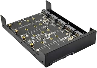 Shinycome 4/5 Port M.2 Adapter B+M Key M.2 NGFF SSD to 2.5 6Gb/s Adapter Card with Enclosure Socket M2 NGFF Adapter M.2 NGFF to III Converter