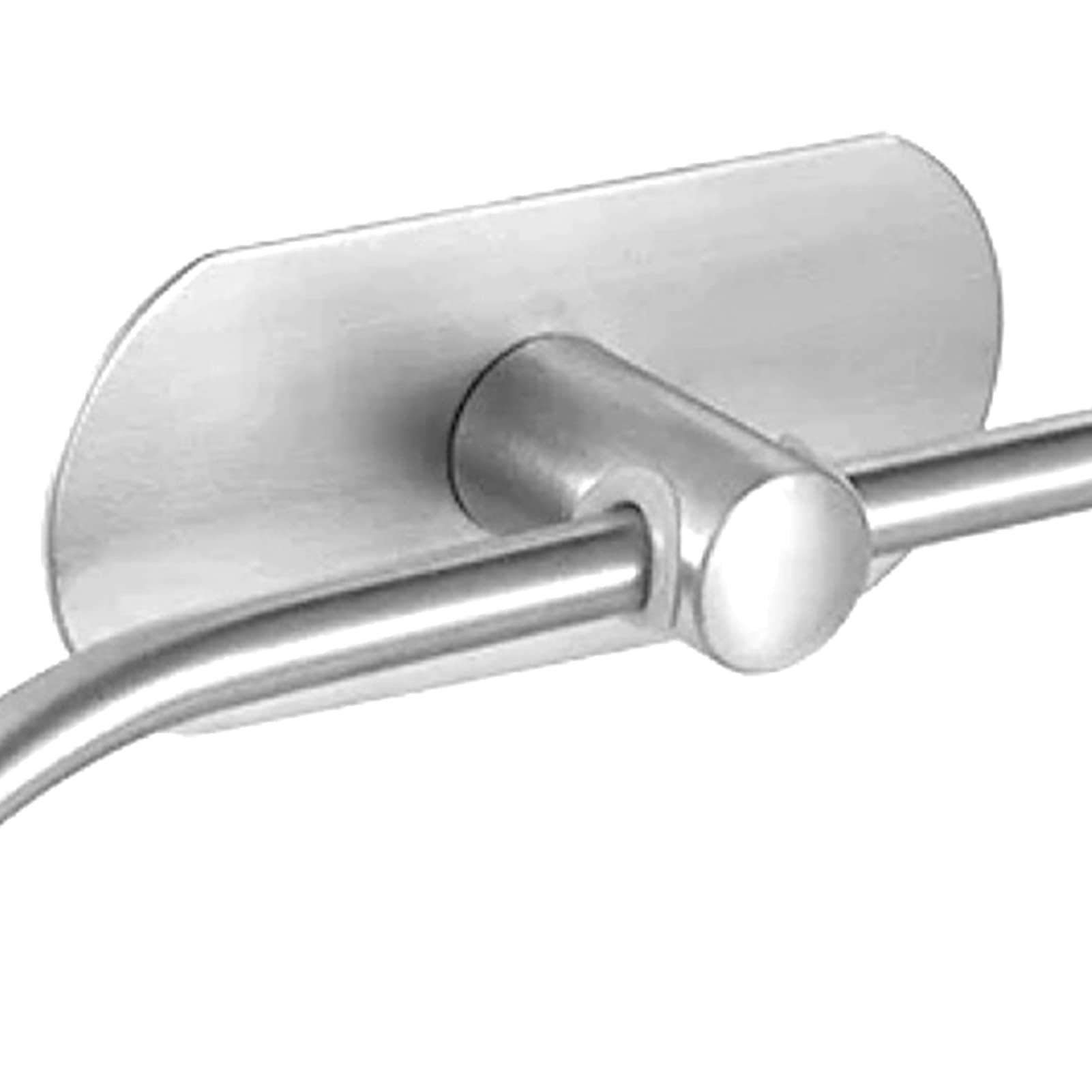 Cyrank Toallero Ovalado para Montar sin Taladrar, Colgador Toalla Baño de Acero Inoxidable, Moderno Toalla Anillo Pared para Pegar, sin Perforación Toallero de aro para Baño Cocina Montaje en Pared
