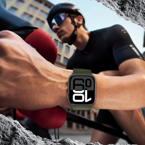 Magnetic Watchband Compatible with Apple Watch for Men 44mm 45mm 46mm 49mm 42mm 41mm 40mm 38mm Women, Silicone Sport Strong Magnet Strap for iWatch Series 11 Ultra 3 Ultra 2 Se 10 9 8 7 6 5 4 1 - image 7