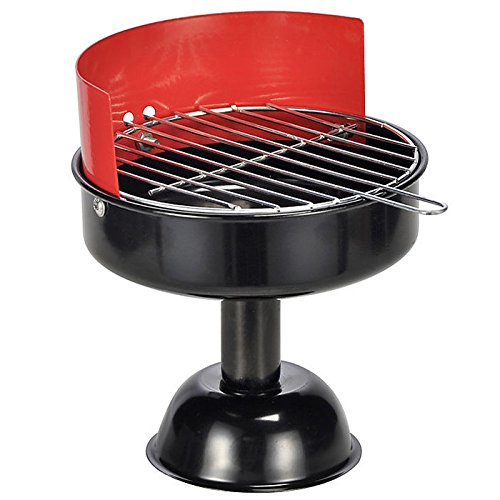 HI Aschenbecher 13x13x15cm im Grill-Design, Metall, bunt, 18 x 18 x 10 cm