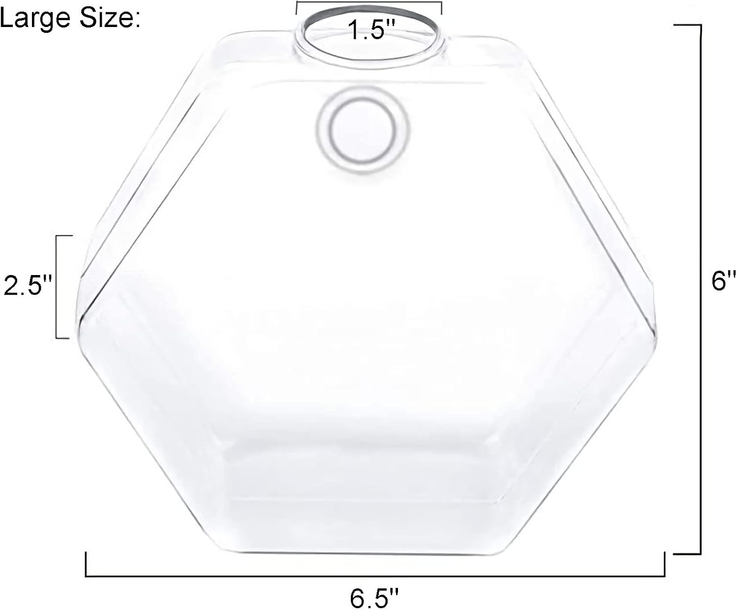 Kingbuy Hexagon Wall Planter Set - 3 Pack Glass Propagation Terrarium Vases with Hanging Mounts for Indoor Plants, Air Plants & Hydroponic Stations Home Office Decor, Plant Lover Gifts (Large)