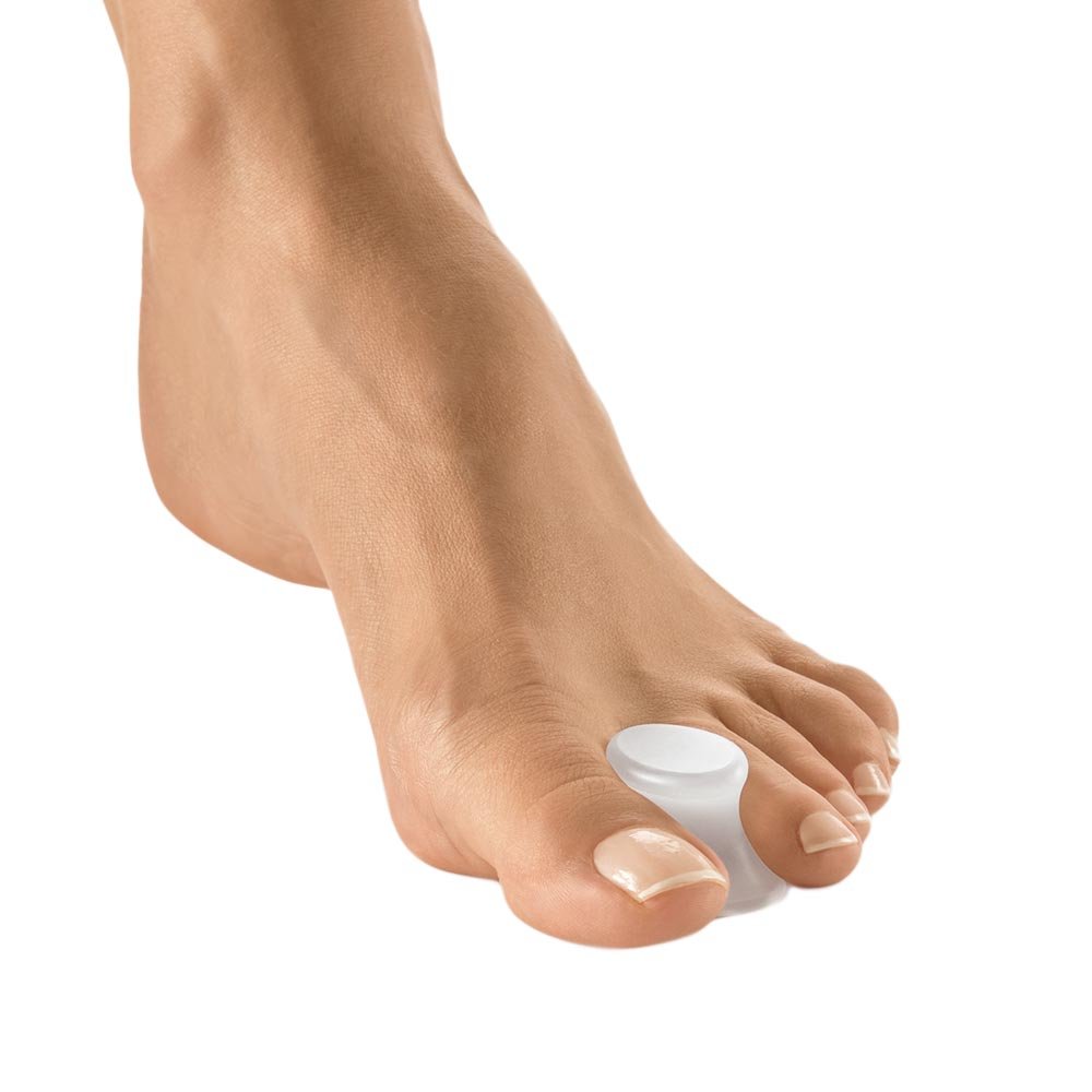 Bort PediSoft - Separador de dedos de los pies, incluye polvos de cuidado, gel de silicona, S