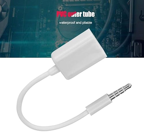 Miniatura 5 de Socobeta Convertidor de cable MP3 TV USB hembra a conector de 0.138 in macho de 0.138 in macho a USB hembra adaptador de cable de audio AUX para