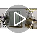 FENNIO Vanity Mirror with Lights - 15"x12.6" LED Lighted Makeup Mirror, Large Makeup Mirror with Lights, Touch Screen with 3-Color Lighting, Dimmable, for Vanity Desk Tabletop, Bedroom Gold