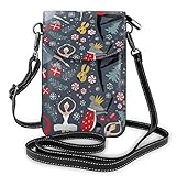 Hochwertiges Leder: Die Crossbody-Handytasche besteht aus Mikrofaser-PU-Leder, das kratz- und abriebfest ist. Modisches Aussehen, passend zu verschiedenen Formen. Das Innenmaterial der Brieftasche ist weich, wodurch Schäden durch Handyreibung vermieden werden können.