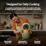 Our Place Rice Cooker, Compact 6-Cup Ceramic Nonstick Rice & Grain Cooker - Image 3