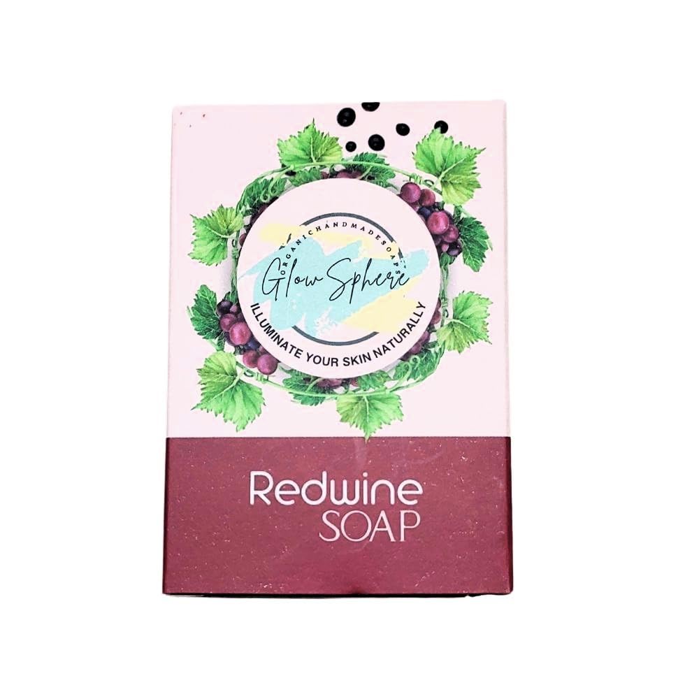 Red Wine Soap for All Skin Types | Luxurious Redwine Bathing Bar | Deep Cleansing, Exfoliating, Moisturizing | Antioxidant-Rich, Natural Ingredients, Daily Use
