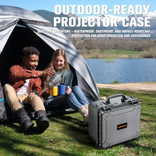 Image of Hard Case for Anker Nebula Mars 3 - Waterproof Portable Projector Hard Shell Case: All-in-One Travel Carrying Box for Anker Nebula Mars 3 | Charging Cable | Microphone - for Home Theater & Vacation