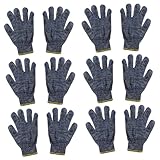 Vaguelly 12Paare Gartenhandschuhe Rutschfeste Atmungsaktive Und Gärtnerhandschuhe Für Männer Und Frauen Strapazierfähige Nylonhandschuhe Für Outdoor Einsätze Zufällige Farben