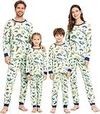 HYCLES Conjunto de pijama familiar a juego, conjunto de pijamas de dinosaurios a juego para parejas, mujeres, hombres, adolescentes, niños, pijamas de Navidad, Para mujer, S