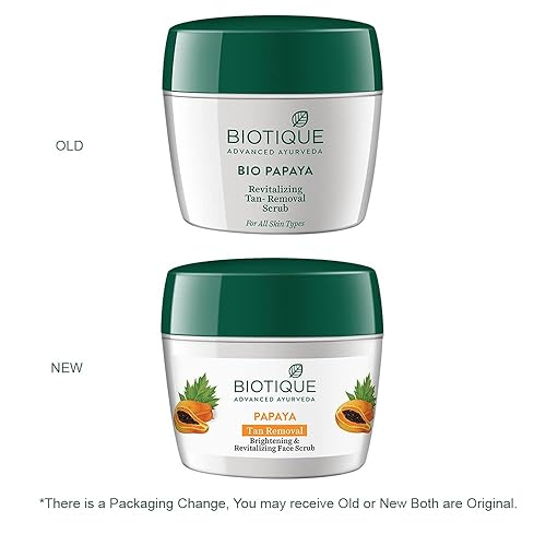 Miniatura 3 de Biotique Exfoliante revitalizante del retiro del bronceado de la papaya 235gm I todo tipo de piel