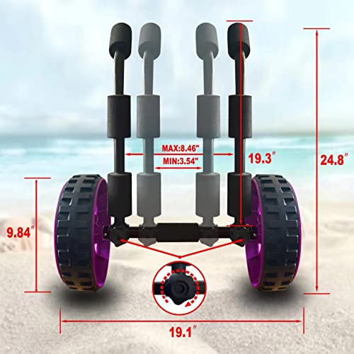 ASMSW Adjustable Stand Up Paddle Board SUP Surfboard Carrier Cart Trolley Lightweight Dolley with Easy to Use Beach Wheels by ASMSW - Used condition - Image 5