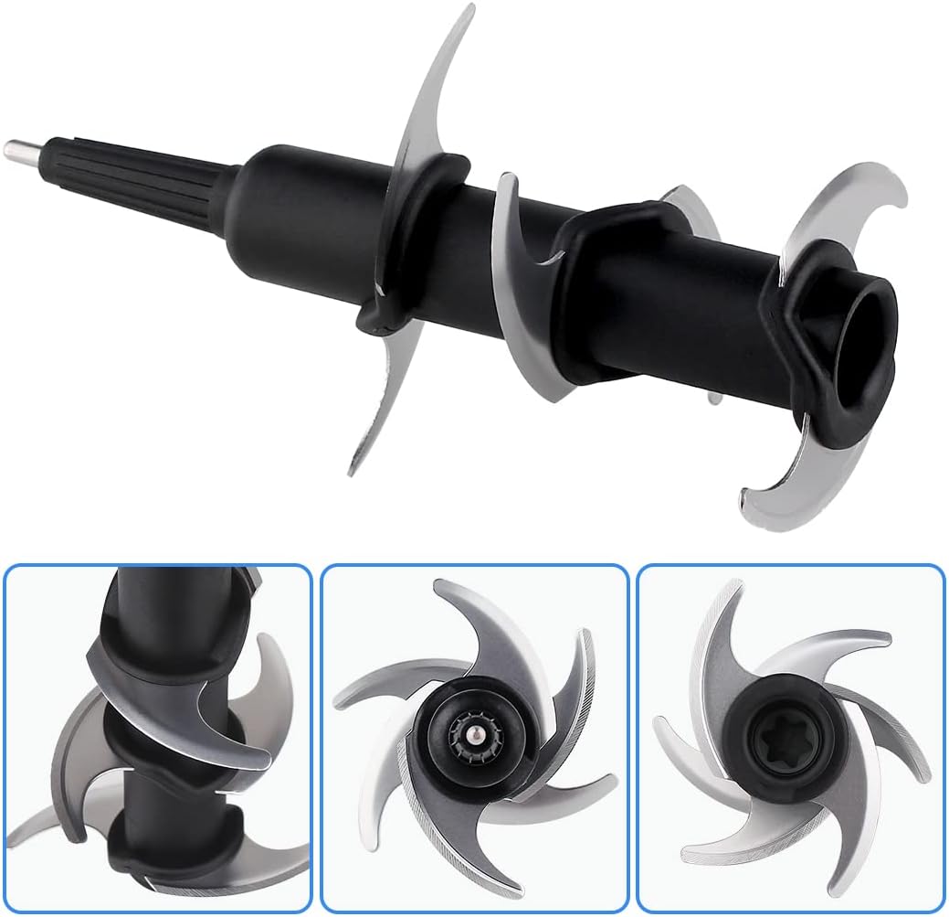 Anbige Replacement Parts 6 Blade for 72oz Pitcher, Compatible with Nutri Ninja Blender NJ600 NJ602 BL660 BL642 BL550 BL500C BL770 BN701