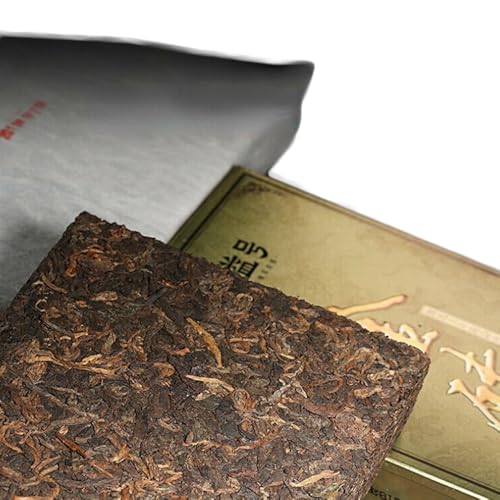 Thé Pu-Erh vieilli de brique dorée 1000g du Yunnan d'artisanat traditionnel