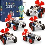 STEM Toys for Kids 6-8 8-10, 5 Set Wind Powered Car Science Kits for Class | Craft Kit Birthday Gifts for 6 7 8 9 10 11 12 Year Old Boys Girls, Building Toys Science Experiments for Kids Activities 8-10