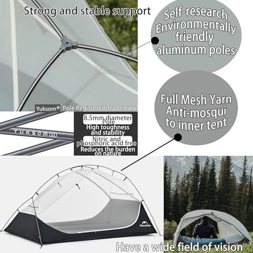 Carpa Naturehike para 2 Personas Ultraligera y Estable miniatura 4