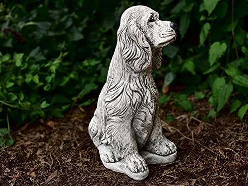 Large Cocker Spaniel Statue Springer Spaniel Memorial Stone Spaniel Figure Concrete Dog Statue Garden Decoration Custom Dog Figurine Spaniel Figure Stone Dog Sculpture Stone Garden Spaniel Yard Art #TOP5