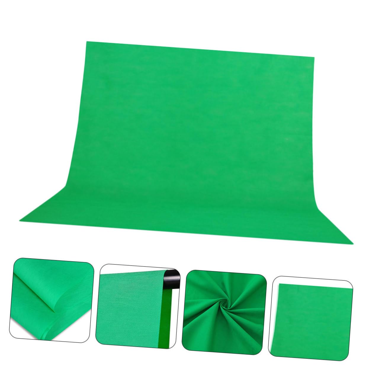 Artibetter Fondo de Fotografía Verde de 2.1x1.6m de Tela Muselina Lavable para Grabación y Tutoriales de Belleza Función de Posprocesamiento Mate