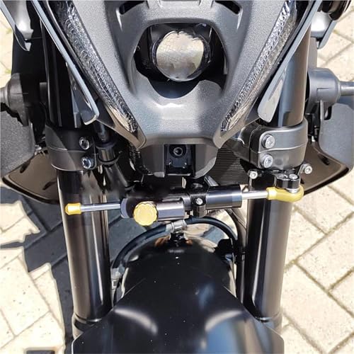 Kit support amortisseur de direction or pour MT-09 2021+ | Finition CNC d'exception