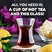 yersiz Turkish Tea Glass Set, Slim Waist Design and Thick Sole Prevent Tea From Getting Cold, Easy to Keep for 6 People, 6 Glasses, Useful Set (6 Pieces)