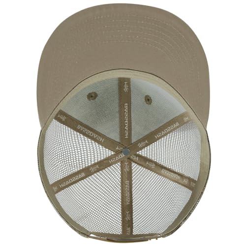 Image of BASSDASH Flat Brim Trucker Cap Adjustable Snapback Hat Mesh Back for Men Women