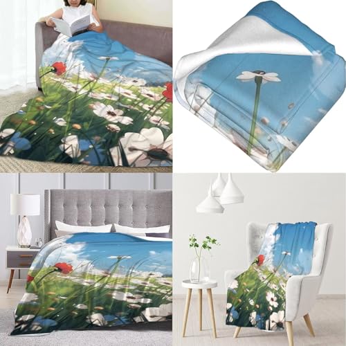 Couverture flanelle douce chaude plaid polaire jeté canapé - 3