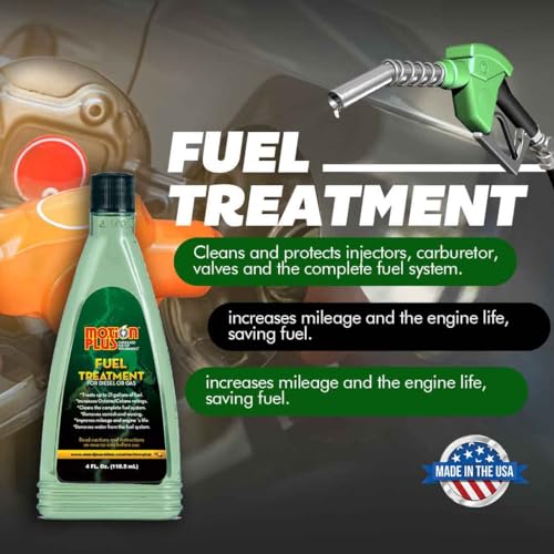 Fuel Treatment Motion Plus - Concentrated Formula 4 fl. Oz. – Treats up to 21 Gallons - Fuel Stabilizer & Treatment, Gasoline Stabilizer, Star Tron Marine Enzyme Fuel Treatment