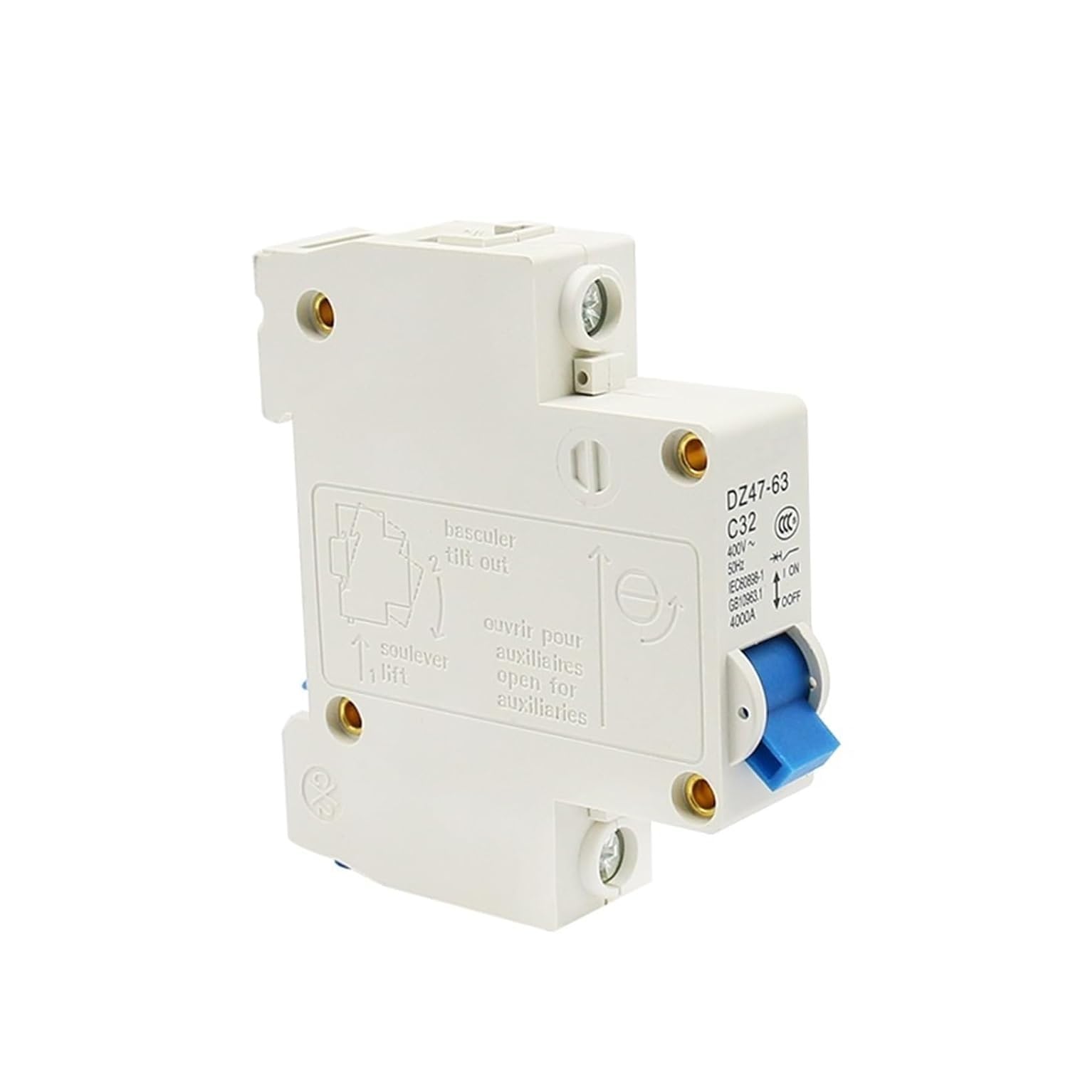 2RD58I8PM Circuit breakerCircuit Breaker Residual Current DZ47-63 1P Operator Dc 12v Reset Battery 1Pcs(20A)