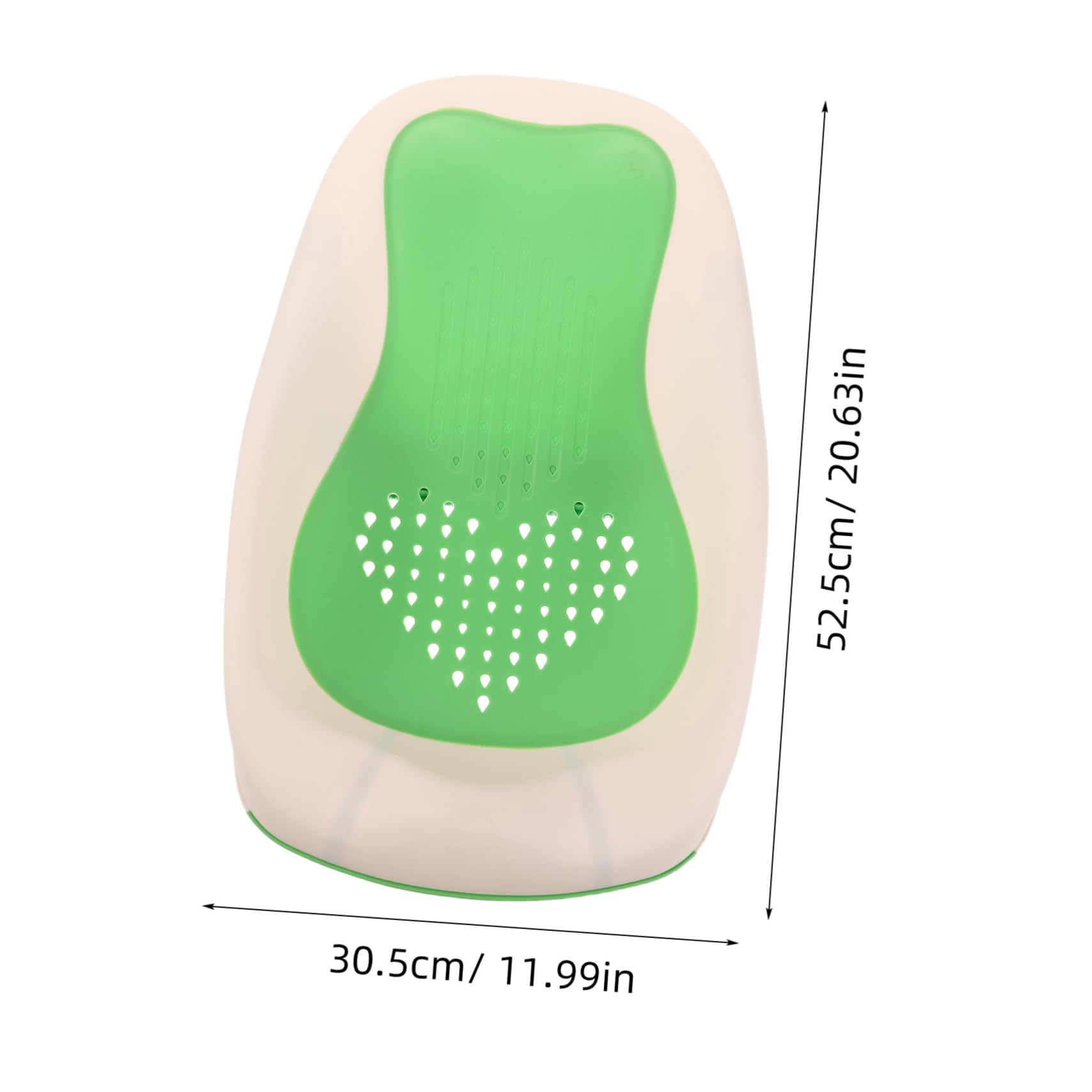 Asiento de Baño para Niño Portátil, Reclinable, Pp Tpe, Verde Claro