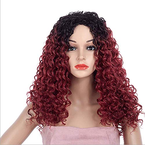 Perruque Africaine Femme 59CM dégradé petit volume visage - 2