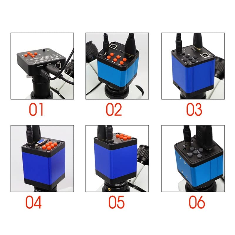 Microscope Industry Digital Microscope Set, 38MP 1080P 60F/S Camera 180X 56 LED(VGA Camera)