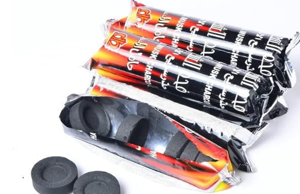 Coal for Dhoop - Odourless Charcoal for Dhoop Lasts for More Than 45 Minutes - 100 Charcoal Discs of 33 mm Size - (Pack of 3 Roll 30 Disc)-image-24