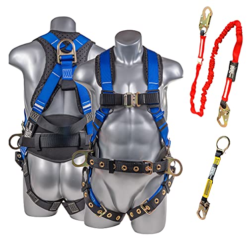 Image of Palmer Safety Hammerhead 5pt Safety Harness Back Padded, QCB Chest, Tongue Buckel Legs Straps, Back & Side D-Rings