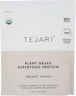 Tejari Organic Vanilla Plant Protein, 16 OZ