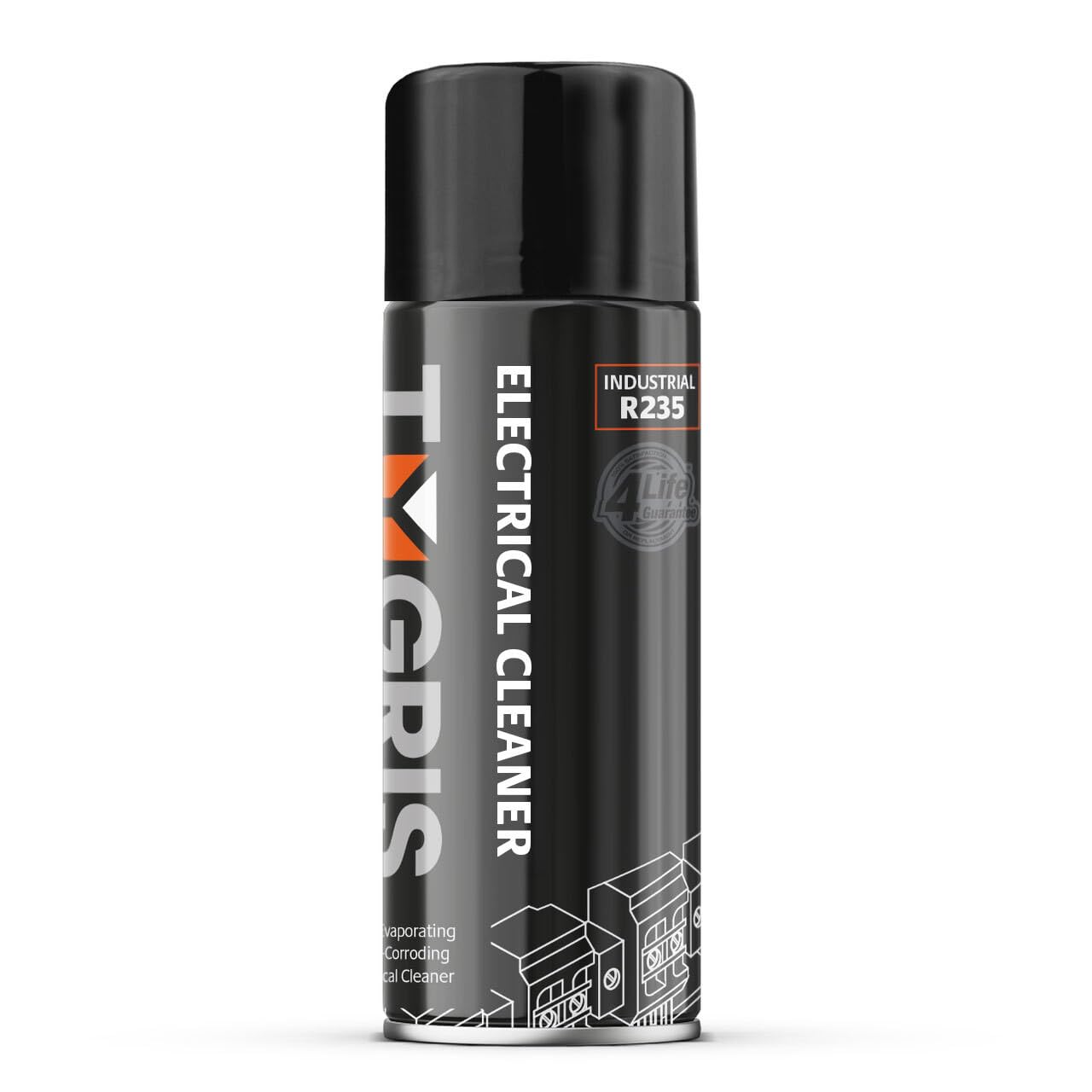Tygris R235 Electrical Contact Cleaner Spray – Fast Drying Electrical Cleaner for Switches, Circuit Boards & Connectors – Residue Free Degreaser for Electronics Maintenance