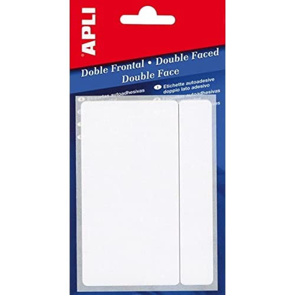 APLI 2559-White Double Front Labels 53 x 82 mm