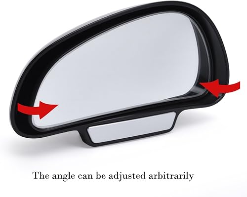 Miniatura 6 de Espejos retrovisores universales con ángulo amplio ajustable de 360 grados Yasoko, para puntos ciegos, Negro