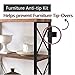O&K FURNITURE Double Wide 6-Shelf Bookcase, 80.7” Industrial Large Open Metal Bookcases Furniture, Etagere Bookshelf for Home & Office, Vintage Brown