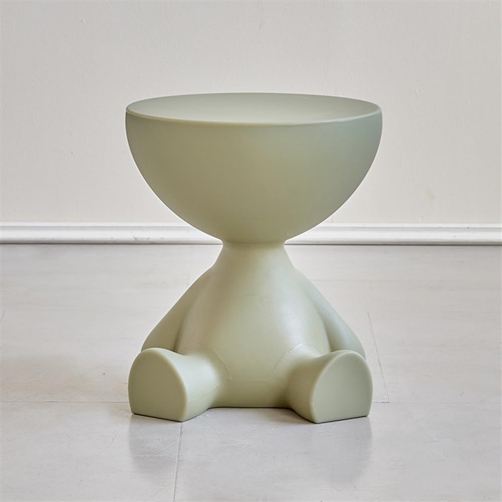 BSNRSNMFA Small Coffee Table, Sofa End Table, Farmhouse Side Tables, Round Nightstand, Modern Bebside Table for Living Room, Bedroom, Outdoo(Green)