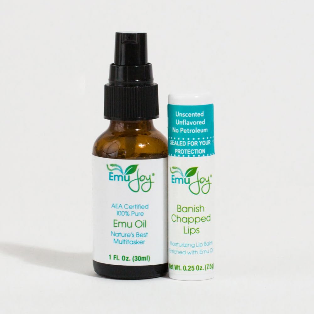 Emu Joy Emu Oil Lotion - Fragrance Free Hand & Body Lotion for Dry Skin - Non-Greasy Unscented Moisturizer - Shea Butter & Green Tea - Sensitive, Eczema & Psoriasis Prone Skin - 1 fl oz Radiat