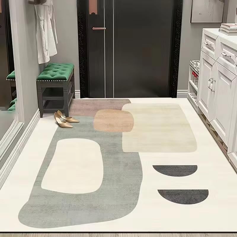 Grand tapis de salon lavable pour éliminer les taches facilement dans la chambre