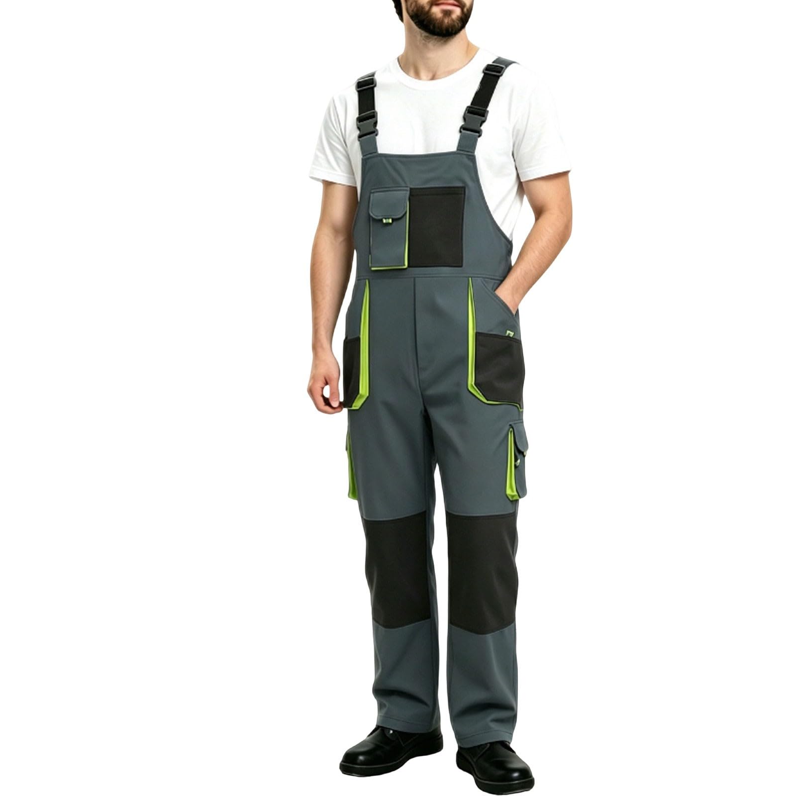 Arbeitshose Herren Robuste Cargohose Stretch Wanderhose Mit Vielen Taschen