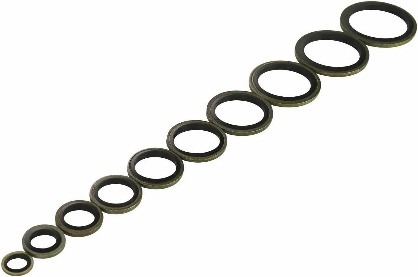 150/100PCS Bonded Seal Washer Kit M6-M22 Oil Drai Sealing Assortment Set for Automotive Engine and Machinery Repair