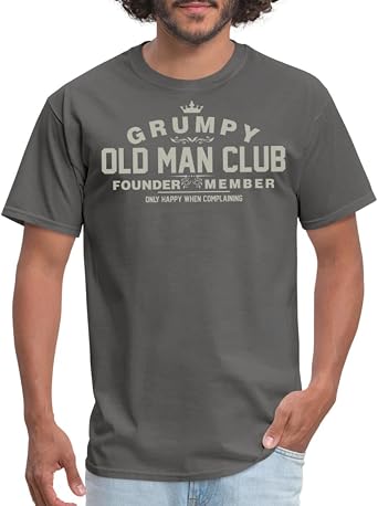 Spreadshirt Funny Grumpy Old Man Club Mens T-Shirt