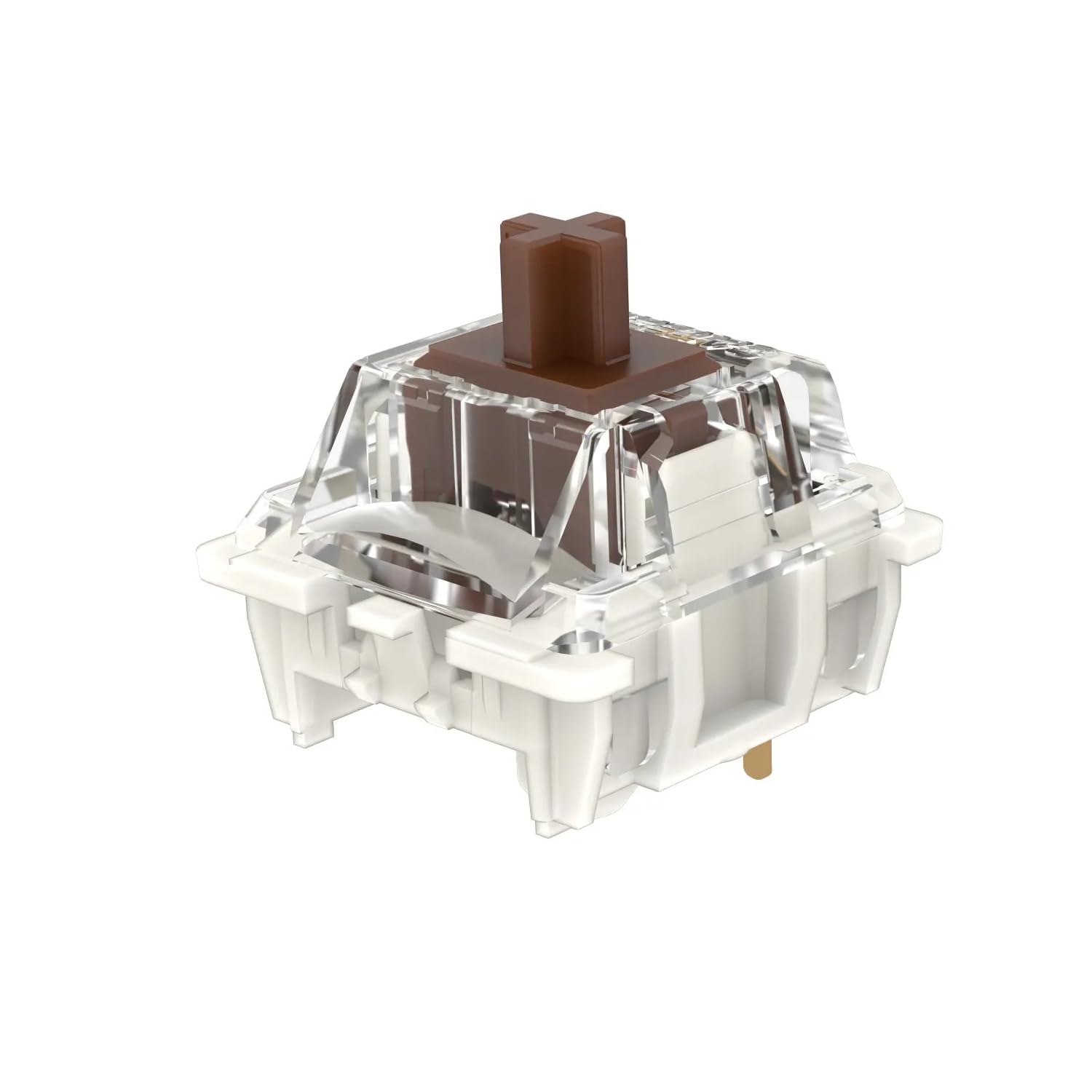 kutethy Gateron G Brown Pro 3.0 Interruptores prelubricados RGB SMD de 3 pines para teclado mecánico para juegos (72 piezas, Pro Brown 3.0)